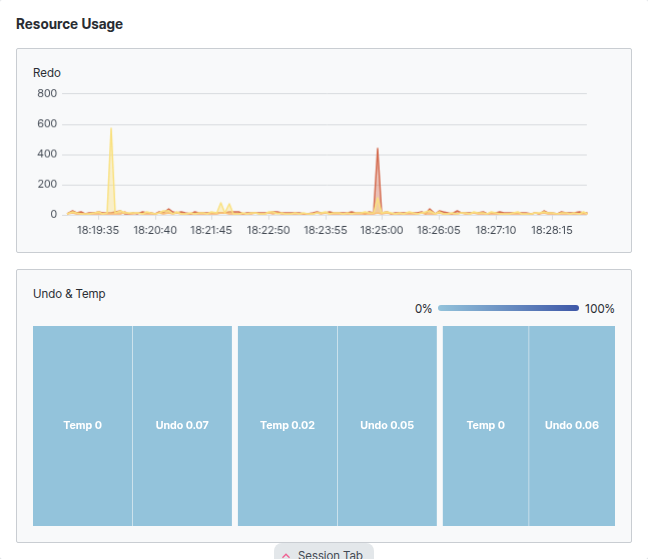 Resource Usage 영역