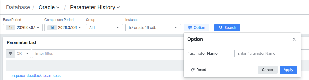 Option 팝업