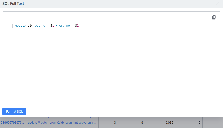 SQL Full Text 팝업