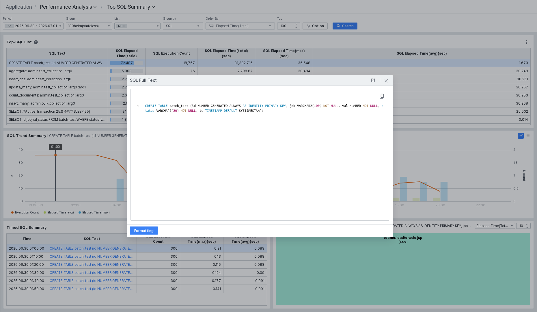 SQL Full Text 팝업