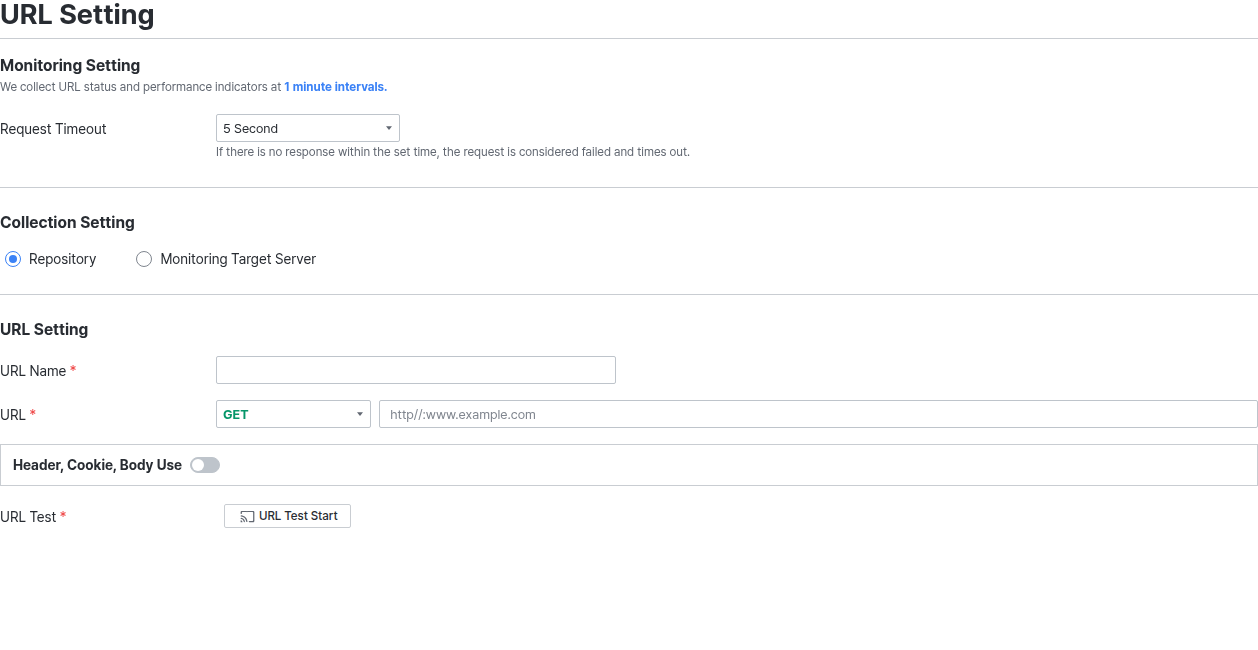 URL Setting - Repository 선택