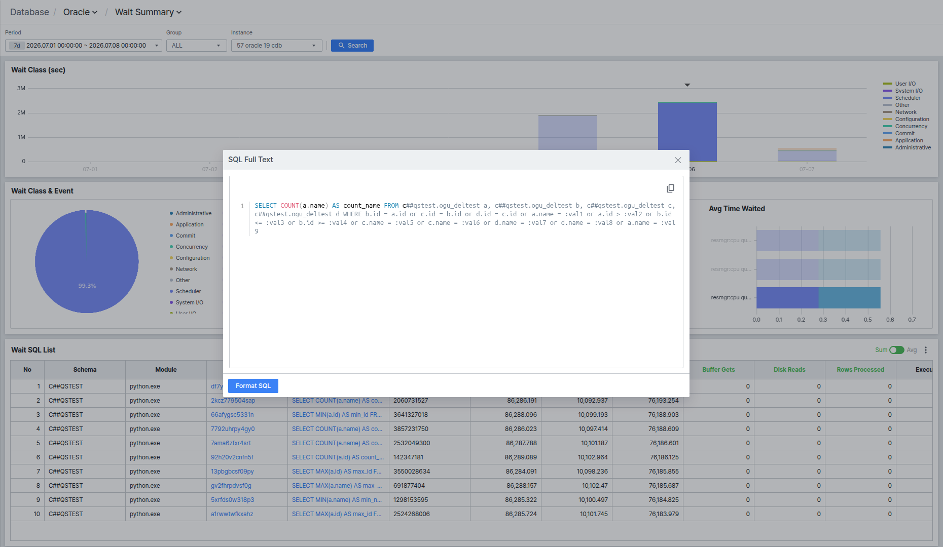 SQL Full Text 팝업